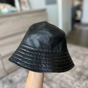 Aritzia Faux Learher Bucket Hat